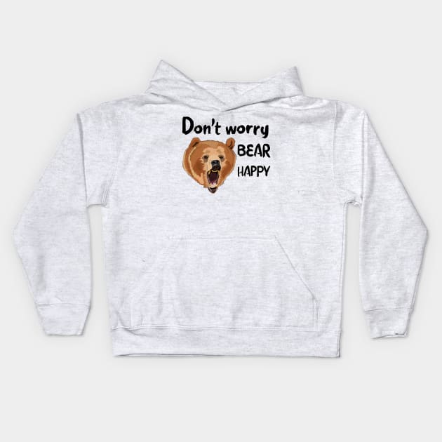 Grizzly Bear Kids Hoodie by STARSsoft